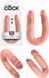 Двухсторонний фаллоимитатор King Cock Medium Double Trouble, телесный