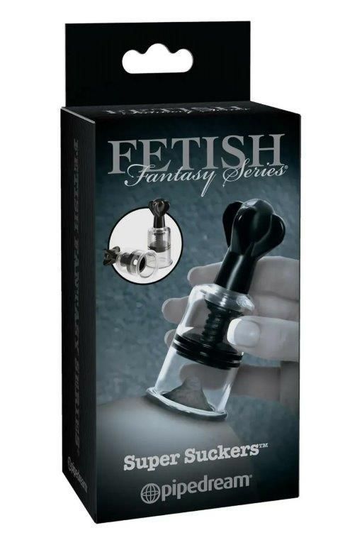 Помпи для сосків Pipedream Fetish Fantasy Series з механізмом, що обертається.