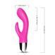 Вибратор с двойной стимуляцией Rabbit pink, Розовый