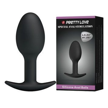Анальная пробка Black Pretty Love, Черный