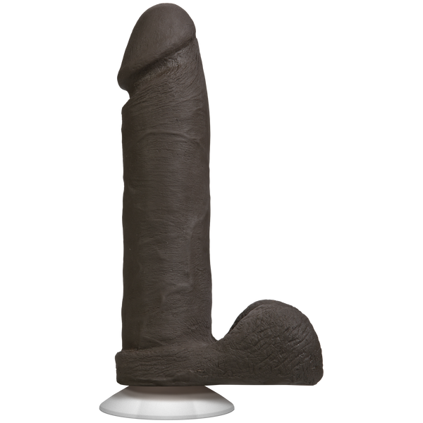 Фалоімітатор Doc Johnson Realistic Cock 8 inch Black - ULTRASKYN, Vack-U-Lock, діаметр 5,1см