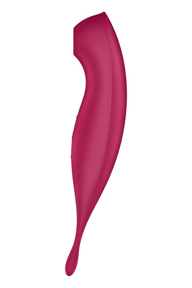 Смарт-вібратор для клітора з вакуумною стимуляцією Satisfyer Twirling Pro+ dark red