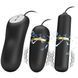 Набір з 2 віброяєць з електростимуляцією Pretty Love Double Vibro Bullet, чорний