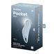 Вакуумный клиторальный стимулятор с вибрацией Satisfyer Pocket Pro 1 Blue, Голубой
