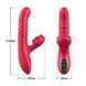 Вибратор с толчками Sweet Play G-Spot Vibrator With Thrusting А2, Красный
