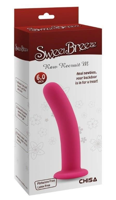 Анальний фалоімітатор Sweet Breeze Raw Recruit M, рожевий, Рожевий