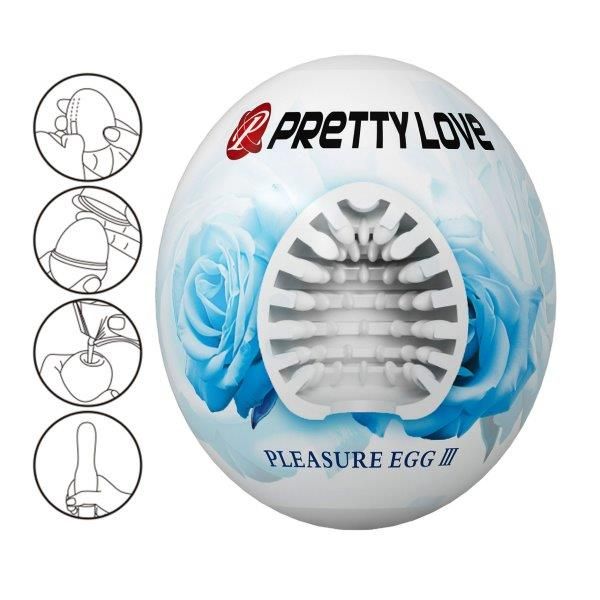 Мастурбатор Pretty Love Pleasure Egg III, белый