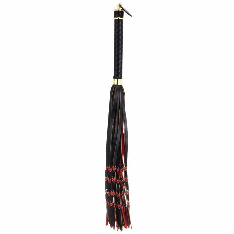 Флоггер Lockink Sevanda Red & Black Braided Tail Flogger