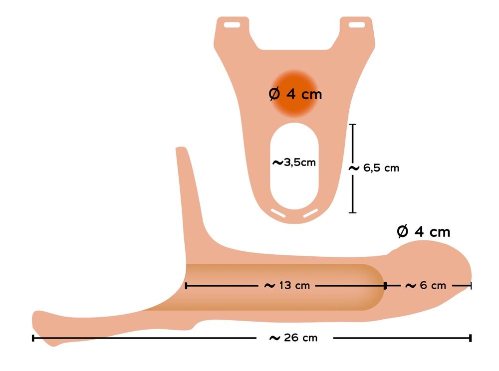 Чоловічий страпон - Strap - On Silicone Sleeve Large
