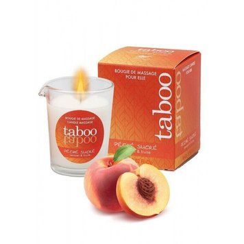Масажна свічка для жінок TABOO Peche Sucre Bougie