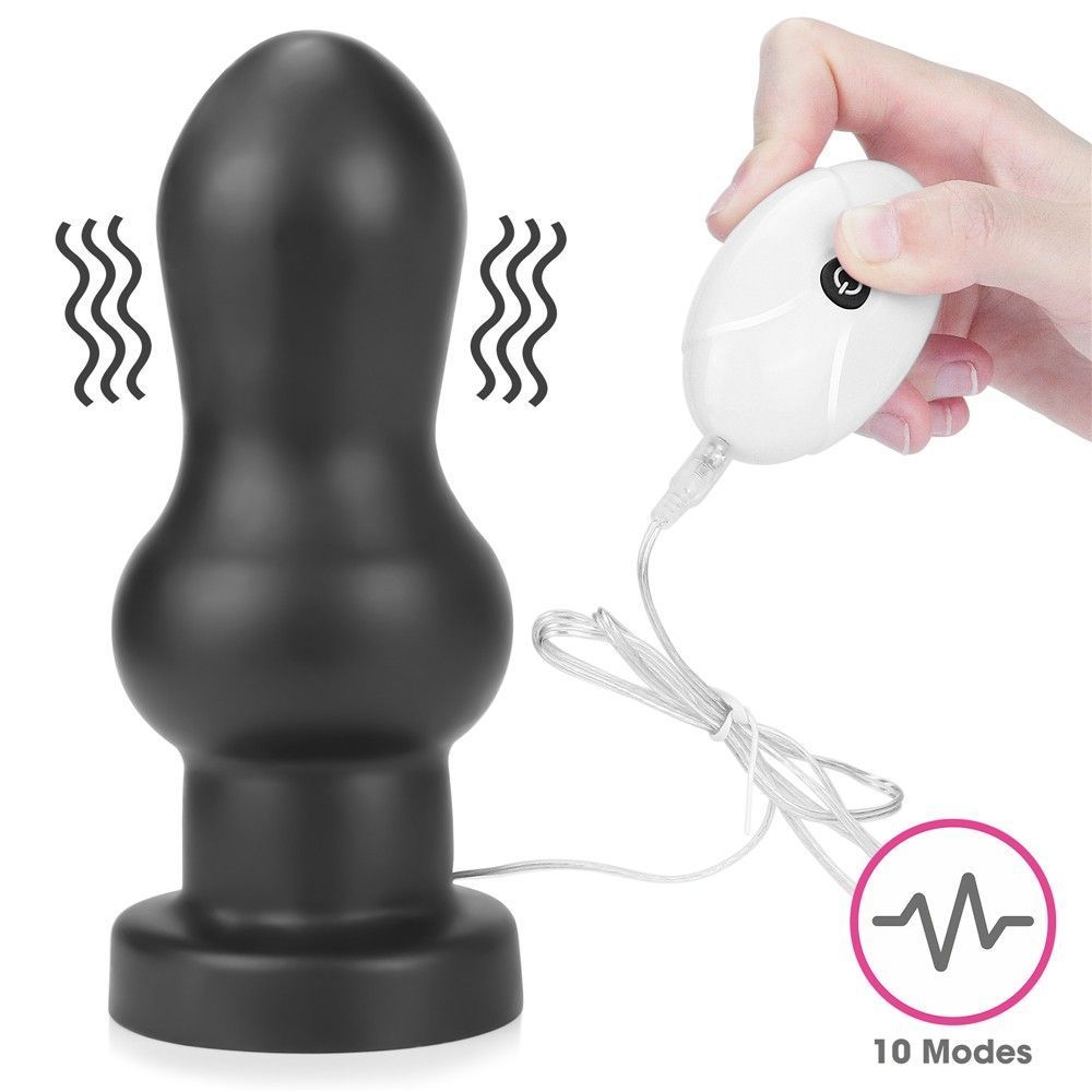 Анальная пробка - King-Sized Vibrating Anal Rammer 7", Черный