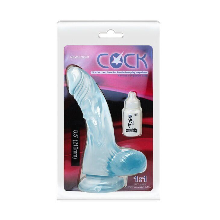 Фаллоимитатор на присоске COCK, Прозрачный