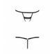 Трусики-стрепы SHELLY THONG black S/M - Passion Exclusive