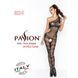 Бодістокінг Passion BS041 black, комбінезон, лямочка на одне плече
