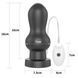 Анальная пробка - King-Sized Vibrating Anal Rammer 7", Черный