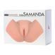 Искусственная вагина и анус с вибрацией Kokos Samanda Realistic Hip, телесный