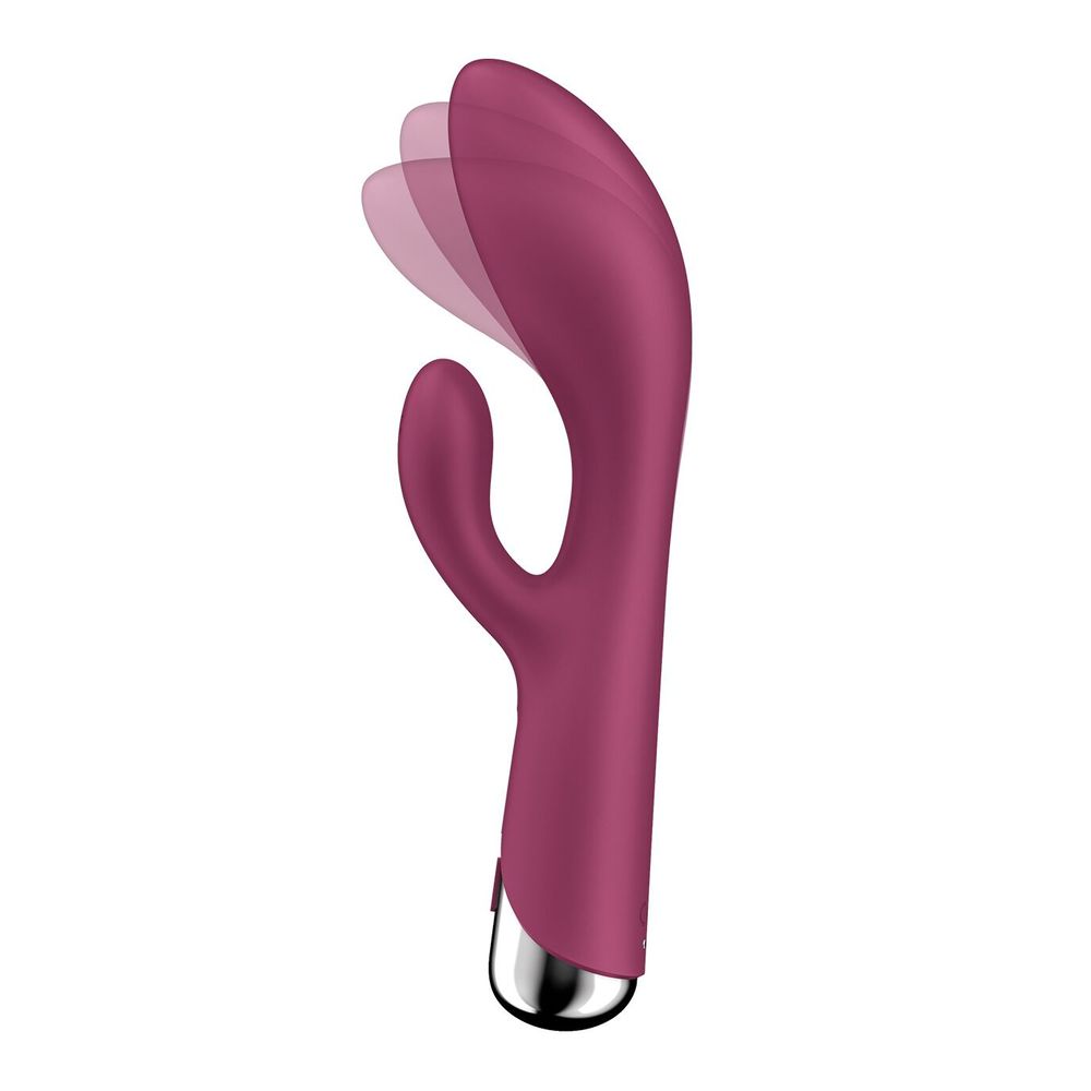 Вібратор з ротацією Satisfyer Spinning Rabbit 1, бордовий