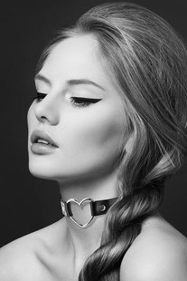 Чокер с сердечком Bijoux Pour Toi - HEART, экокожа