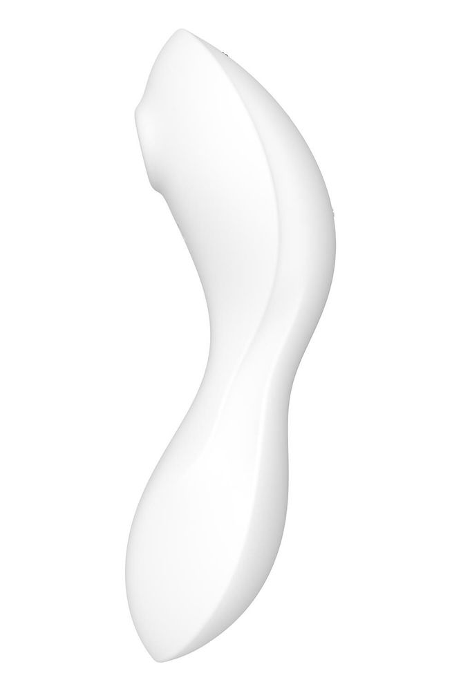 Вакуумний стимулятор із вібрацією Satisfyer Curvy Trinity 5+ (White)