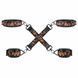 Бондажный набор Lockink Sevanda The Flowering Serpent Leather Bondage Restraint Set 7PC, черный
