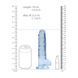 Фалоімітатор Realrock Crystal Clear Dildo Realistic 7, блакитний, Блакитний