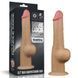 Фаллоимитатор Dual-Layered Silicone Nature Cock 9.5&Prime; с мошонкой, телесный