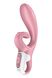 Смарт вибратор кролик Satisfyer Hug Me Pink, 2 мотора, диаметр 4,2см, широкая клиторальная часть