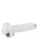 Фаллоимитатор Realrock Crystal Clear Dildo Realistic 7, прозрачный, Прозрачный