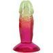 Фаллоимитатор Doc Johnson Crystal Jellies - 4.5 Inch Classic Dong - Rainbow, Красный