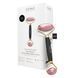 Ролер-масажер для обличчя та тіла з рожевим кварцом GESKE SmartAppGuided Rose Quartz Face & Body Roller 5in1 gray, Черный