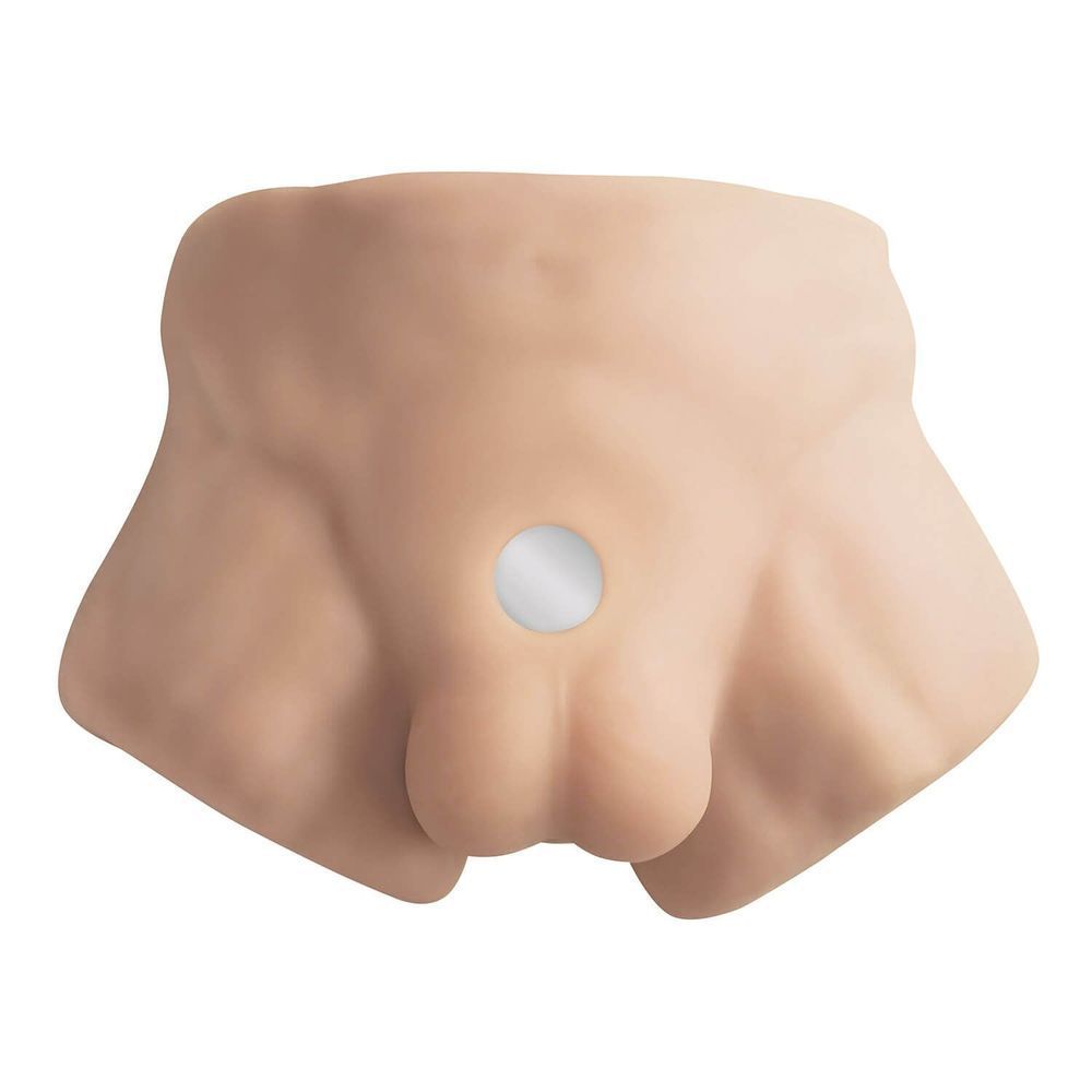 Полуторс с фаллоимитатором на присоске SilexD Apollo S Male Torso, суперреалистичный,термореактивный, телесный, телесный