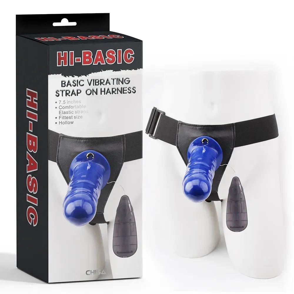 Страпон-фалопротез Chisa Hi-Basic Vibrating Flesh Strap on Harn з вібрацією