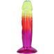 Фаллоимитатор Doc Johnson Crystal Jellies - 6.5 Inch Classic Dong - Rainbow, Красный