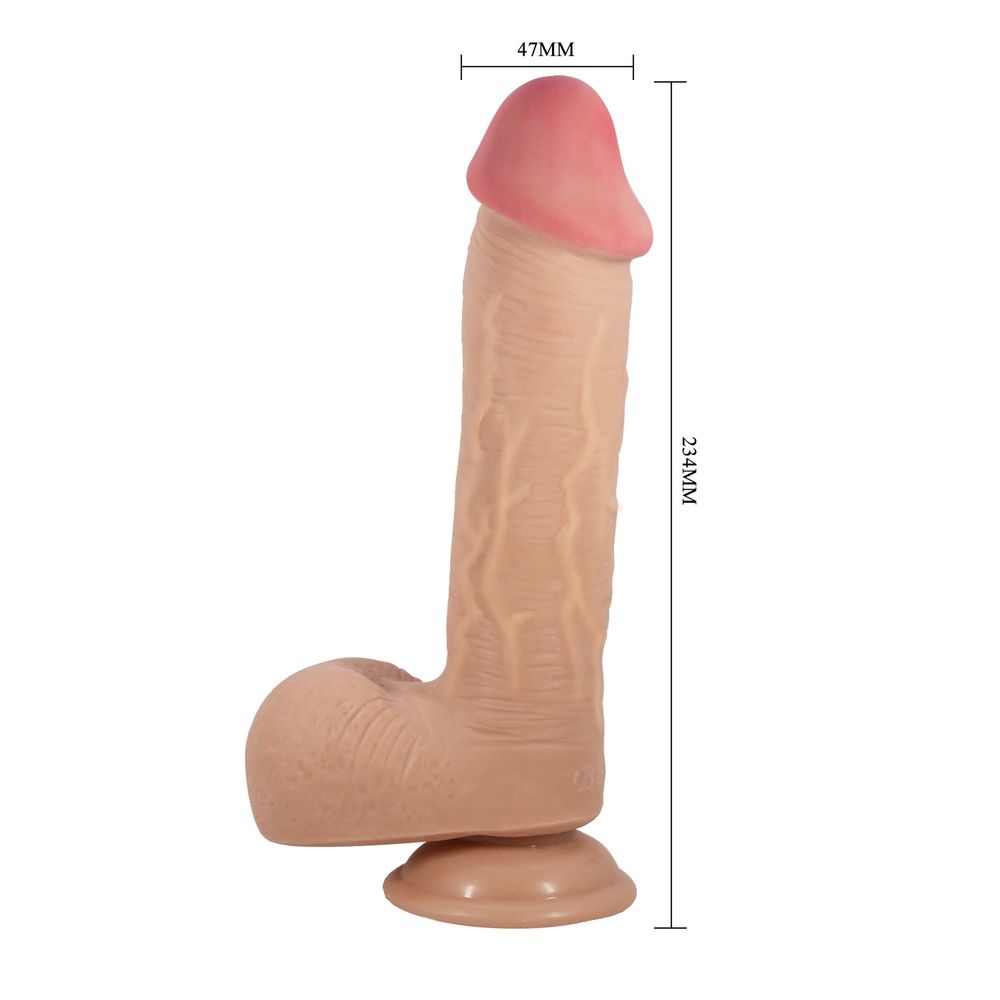 Фаллоимитатор BAILE - Sliding Skin 9,2'' Flesh Suction base TPR