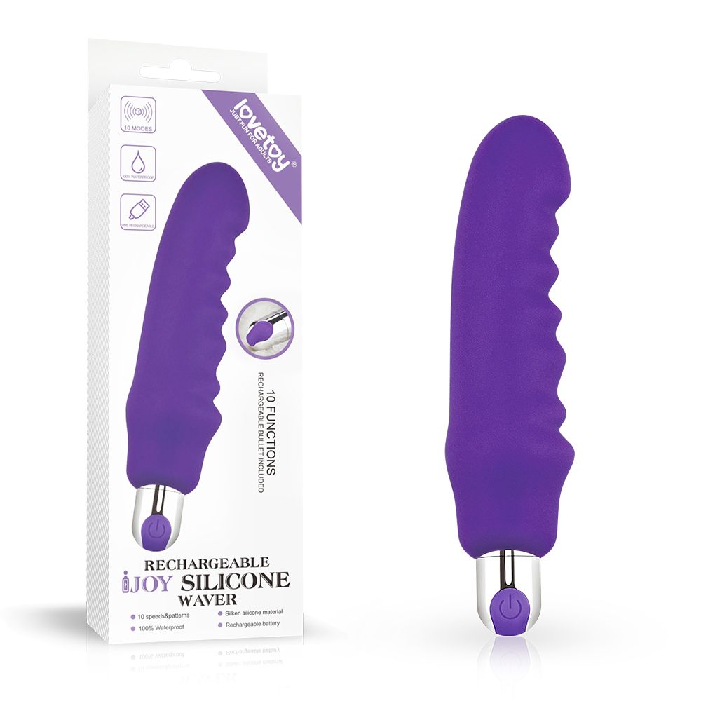 Вібратор - Rechargeable IJOY Silicone Waver Purple