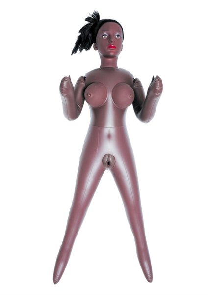 Надувная кукла " ALECIA 3D " с вставкой из киберкожи и вибростимуляцией