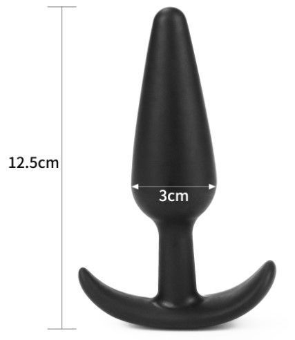 Анальная пробка &ndash; Lure Me Butt Plug L Black, Черный