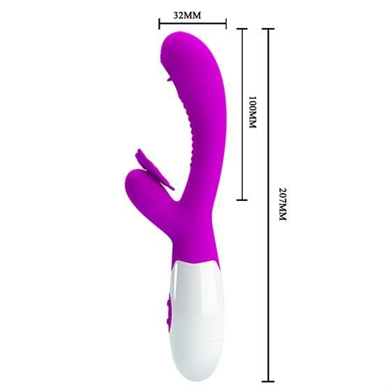 Вибратор - Pretty Love Moth Clitoris Vibrator Purple