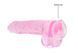 Фаллоимитатор Realrock Crystal Clear Dildo Realistic 9, розовый, Розовый