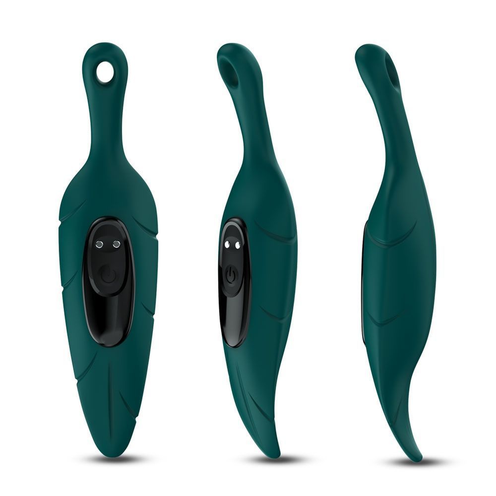 Вібростимулятор Leaf Green, 9 vibration functions, Зелений