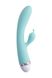 Вибратор с клиторальным стимулятором Flovetta By Toyfa Iris, силикон, голубой, 22 см