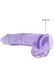 Фаллоимитатор Realrock Crystal Clear Dildo Realistic 9, фиолетовый, Фиолетовый