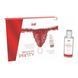 Набір Intt BRAZILIAN PANTY RED: трусики на зав'язках S-XL з перлинним кільцем + полуничний лубрикант
