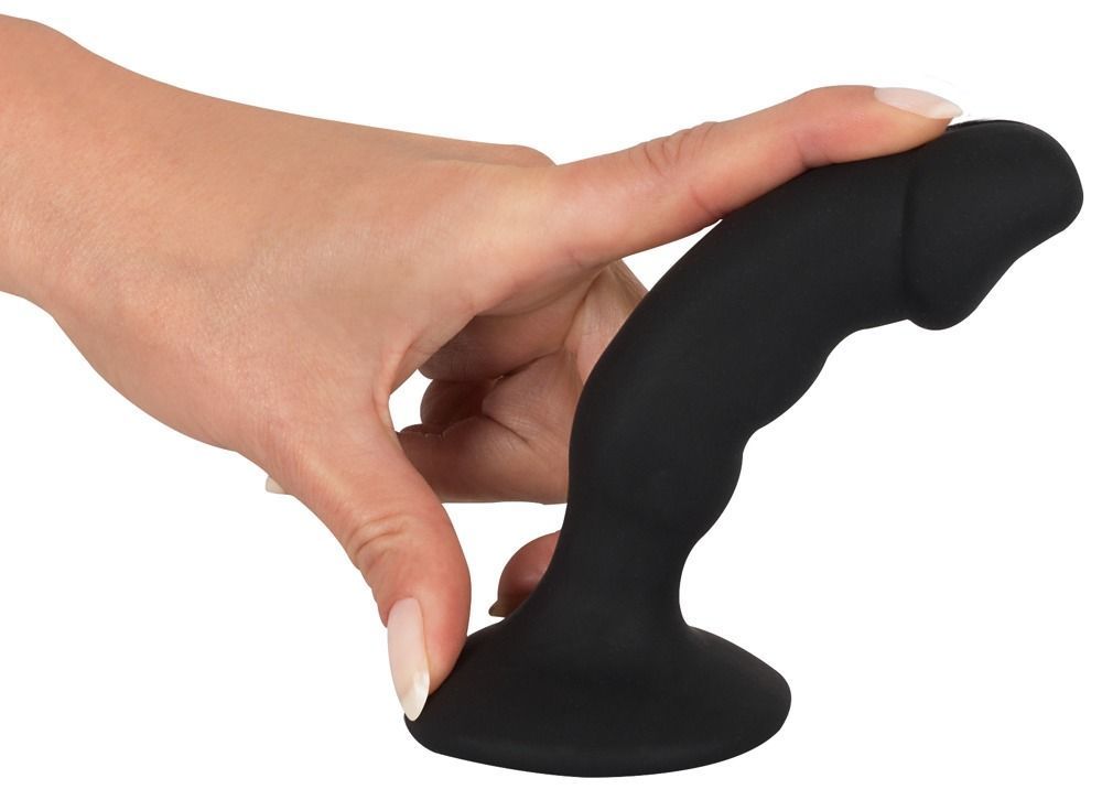 Анальная пробка с вибрацией Black Velvets Rechargeable Plug, Черный