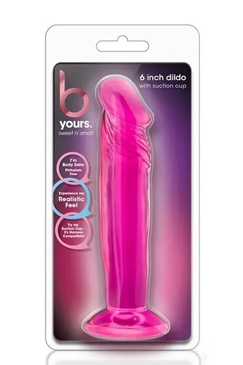 Анальная пробка в виде члена Blush B Yours на присоске, Розовый