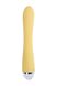 Вибратор с клиторальным стимулятором Flovetta By Toyfa Aster, силикон, желтый, 22 см