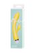 Вібратор із кліторальним стимулятором Flovetta By Toyfa Aster, силікон, жовтий, 22 см