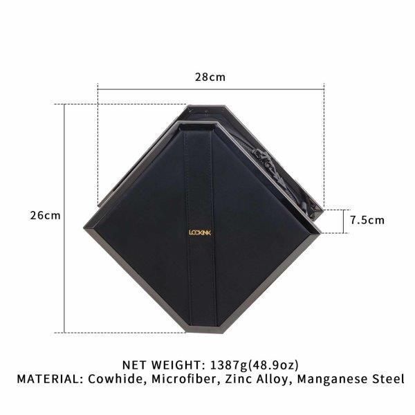 Сумка для хранения секс-игрушек Lockink Mysterious Square Kink Bag, черная