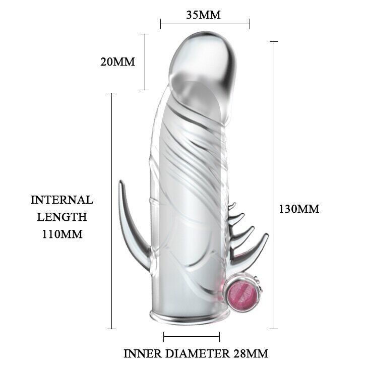 Насадка на пенис Penis Sleeve з вібрацією
