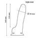 Фаллоимитатор с мошонкой на присоске из двухслойного силикона OYO - Dildo Double Layer Silicone YQW-040 (длина 16 см, диаметр 3 см), телесный